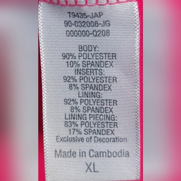 C9 by Champion Women's Pink Black Athletic Tank Top size XL Shelf Bra Zip Pocket - Picture 8 of 8